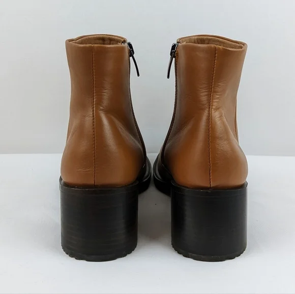 ECCO Sartorelle Shape 35 Ankle Boot Leather Inside Zip Sierra EU40 US 9-9.5 NIB - Picture 8 of 14